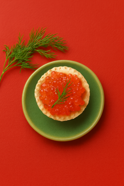 Тарталетки с красной икрой (6 шт)