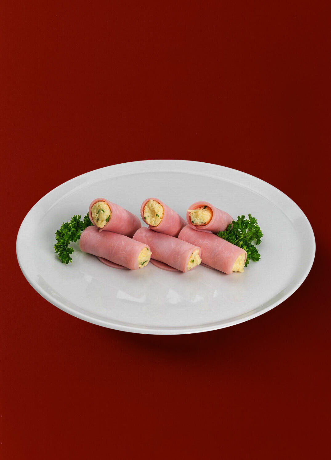 Рулетики с ветчиной и сыром (6 шт.)