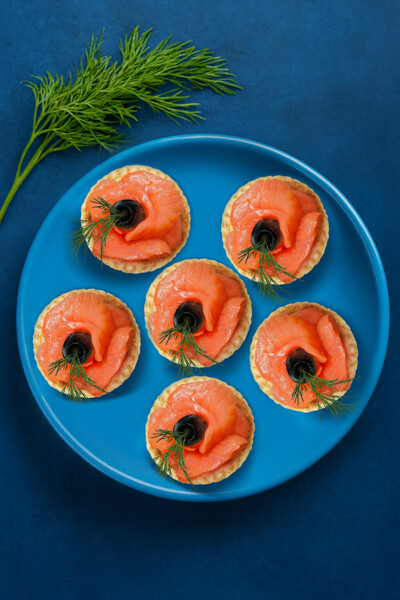 Тарталетки с лососем с/с (6 шт)