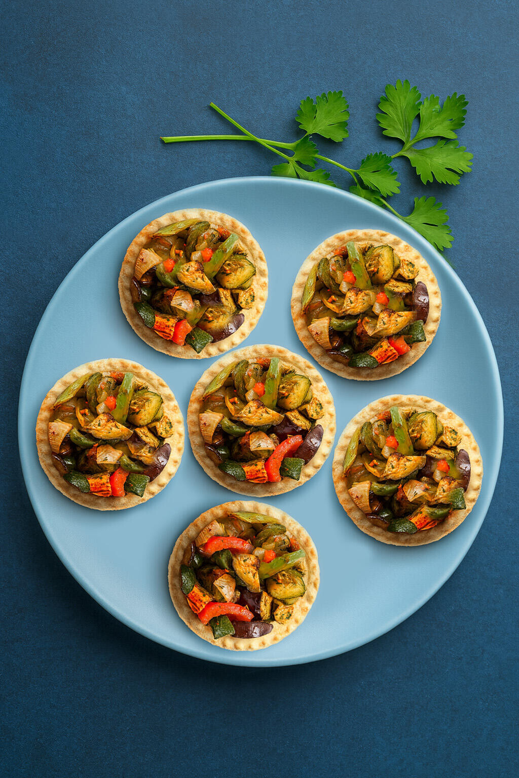 Тарталетки с запеченными овощами (6 шт)