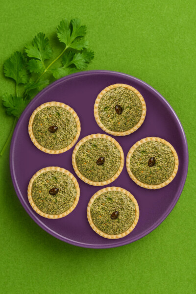 Тарталетки с пхали из шпината (6 шт)