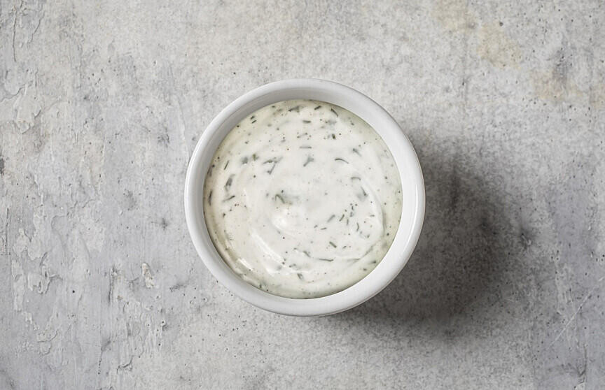 Пост: Соус чесночный с кинзой