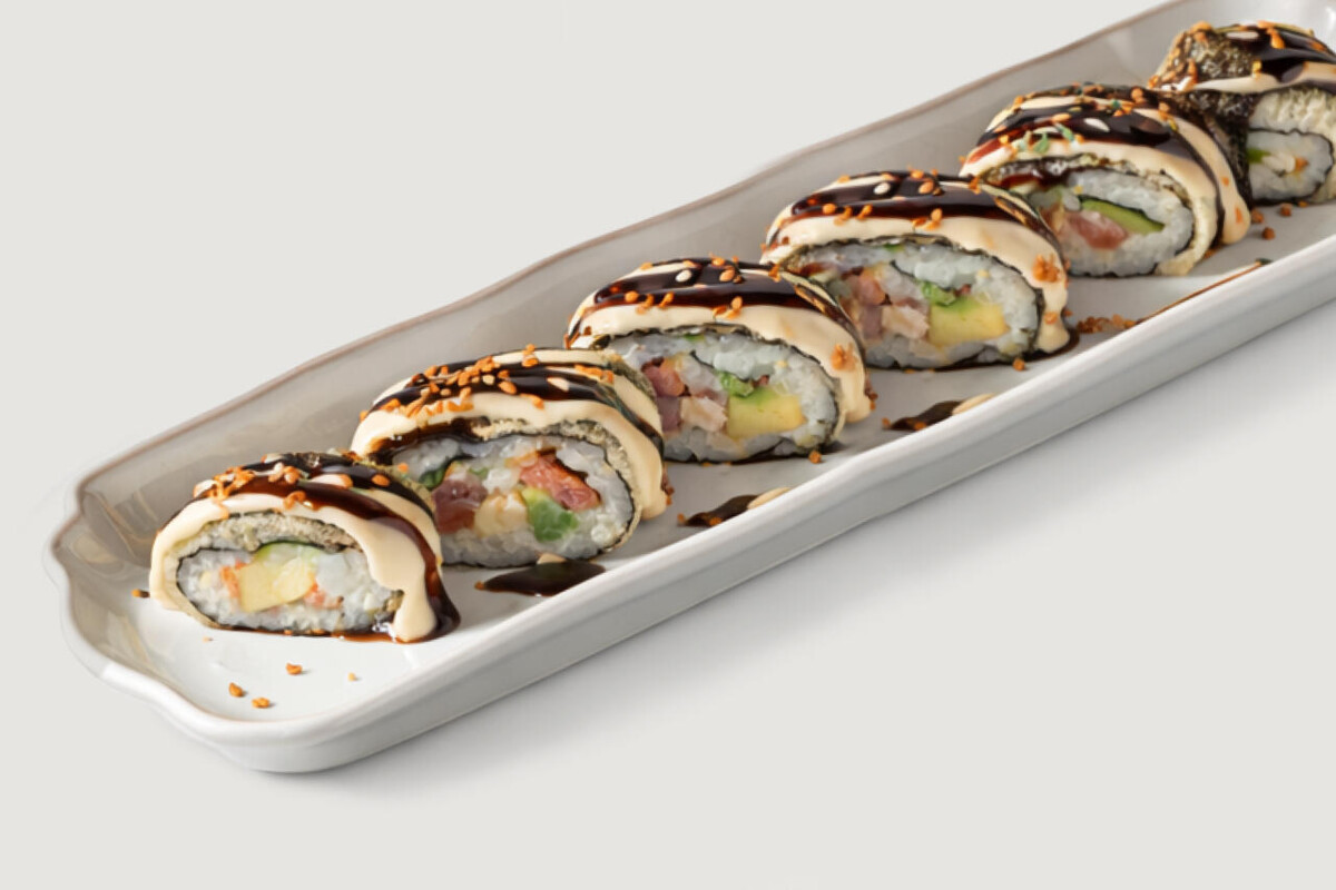 Горячий ролл тунец/угорь