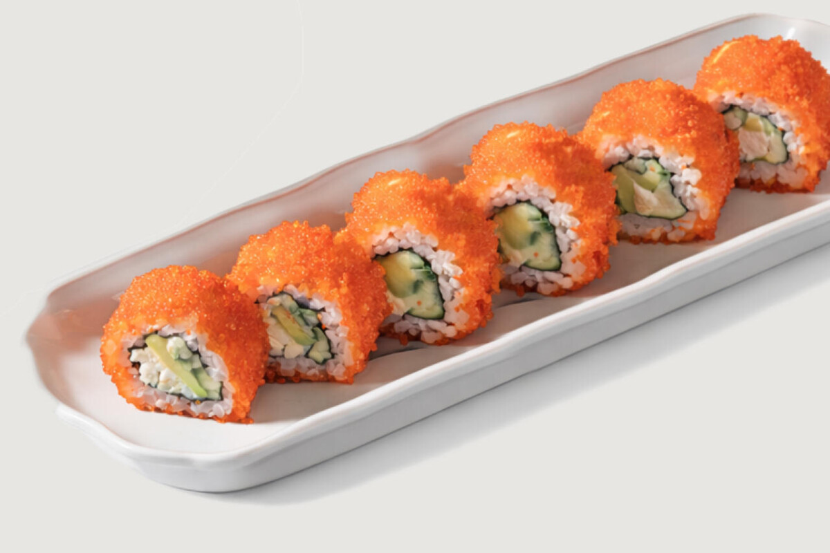 Ролл калифорния с креветкой