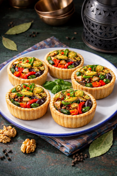 Тарталетки с запеченными овощами (6 шт)