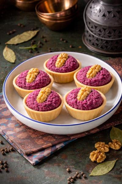 Тарталетки с пхали свекла/капуста (6 шт)