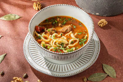 Лагман из баранины с домашней лапшой