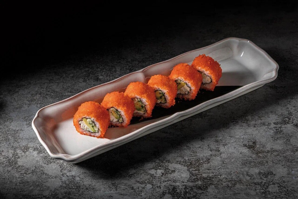 Ролл калифорния с креветкой