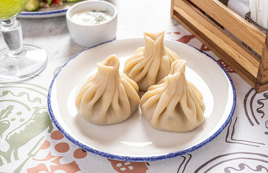 Пост: Хинкали с картошкой и грибами 3 шт. (отварные)